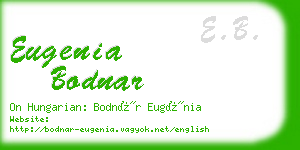 eugenia bodnar business card